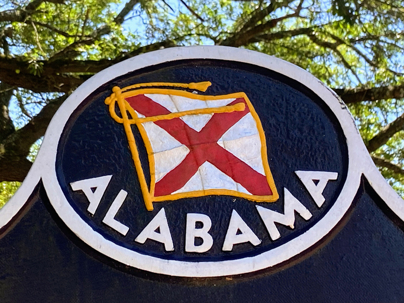 Alabama State Flag stock photo